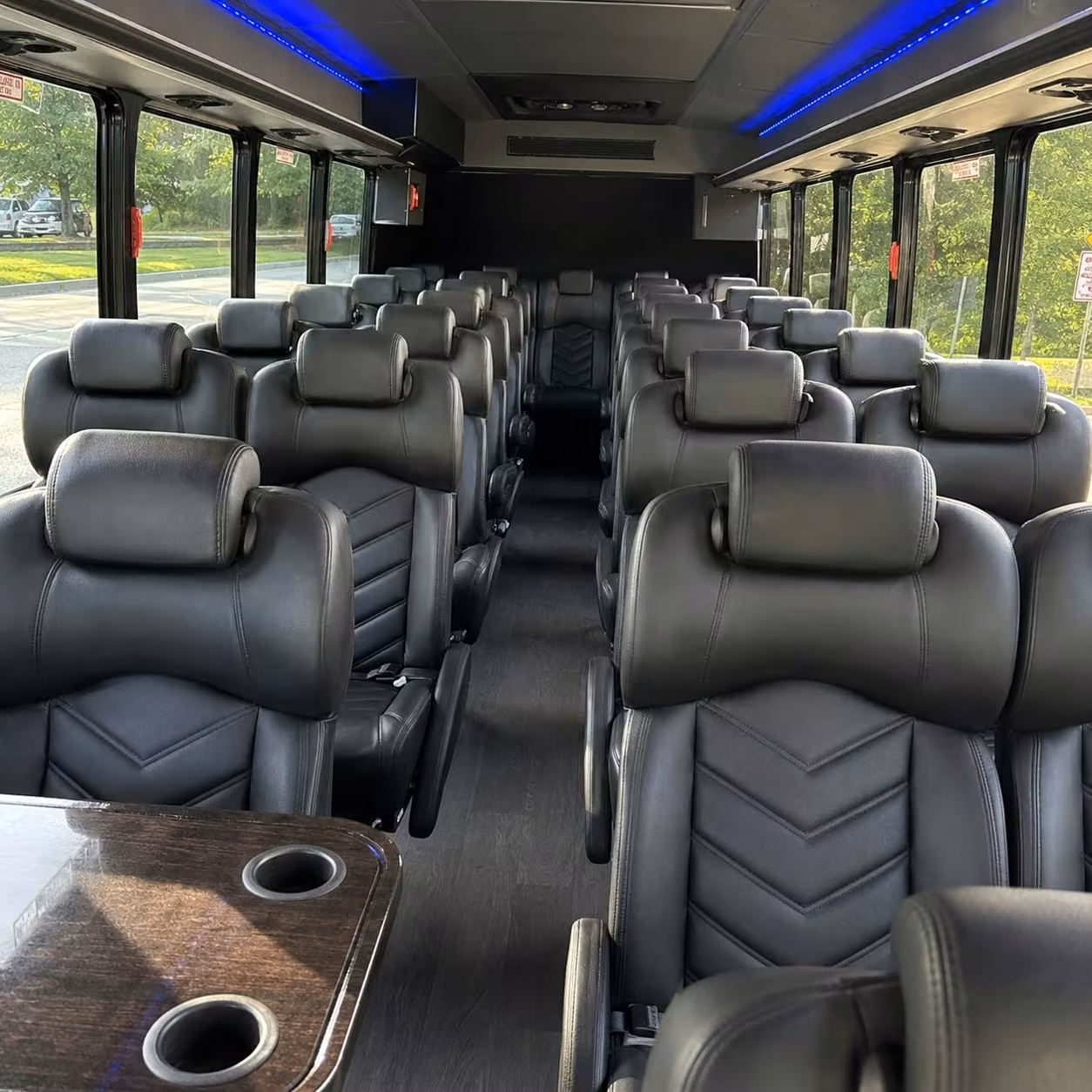 25 passenger minibus interior