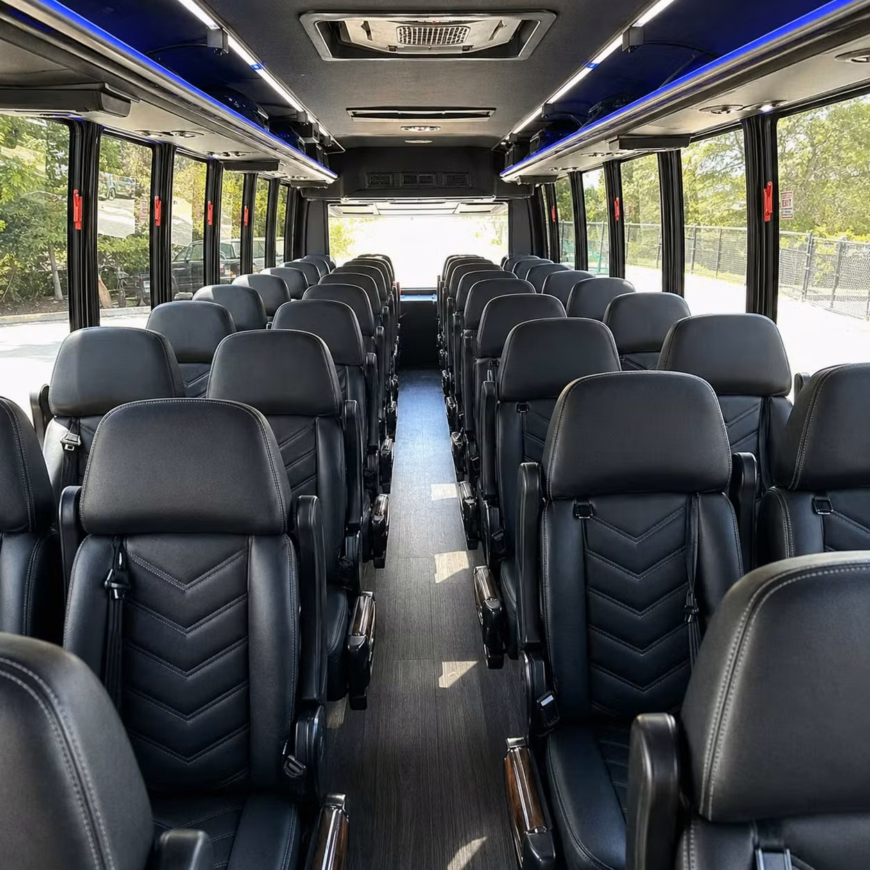 28 passenger minibus interior